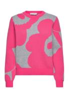 Silfa Unikko Tops Knitwear Jumpers Pink Marimekko