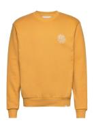 Globe Sweatshirt Tops Sweat-shirts & Hoodies Sweat-shirts Yellow Les D...