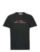 Cory T-Shirt Tops T-shirts Short-sleeved Black Les Deux