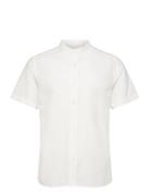 Ratter Linen Ss Shirt Tops Shirts Short-sleeved White Gabba