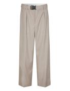 Sharo Trousers Bottoms Trousers Wide Leg Beige Second Female