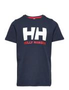 Jr Hh Logo T-Shirt Sport T-shirts Short-sleeved Blue Helly Hansen