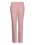 Straight Suit Trousers Bottoms Trousers Straight Leg Pink Mango