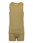 Underwear Set - Bamboo Alusvaatesetti Khaki Green Minymo