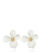 Lilly Flower Earring Accessories Jewellery Earrings Studs White By Jol...