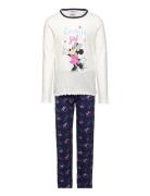 Pyjalong Pyjamasetti Pyjama Multi/patterned Minnie Mouse