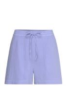 Pcstina Hw Shorts Bc Bottoms Shorts Casual Shorts Blue Pieces