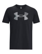 Ua Big Logo Fill Ss Sport T-shirts Short-sleeved Black Under Armour