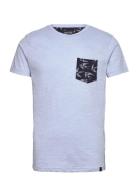 Inblaine Tops T-shirts Short-sleeved Blue INDICODE