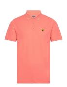 Golf Tech Polo Shirt Tops Polos Short-sleeved Pink Lyle & Scott Sport