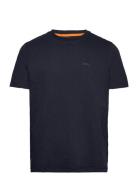 Te_Slub Tops T-shirts Short-sleeved Blue BOSS