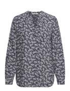 Blouses Woven Tops Blouses Long-sleeved Blue Esprit Casual