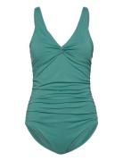 Simi Solid Swimsuit Recycled Uimapuku Uima-asut Green Panos Emporio