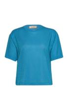 Mmkit Ss Tee Tops T-shirts & Tops Short-sleeved Blue MOS MOSH