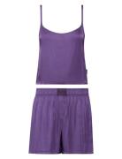 Sleeveless Short Set Pyjama Purple Calvin Klein