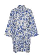 Yasbillie 3/4 Shirt Dress S. Lyhyt Mekko Blue YAS