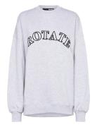 Sweat Logo Crewneck Tops Sweat-shirts & Hoodies Sweat-shirts Grey ROTA...