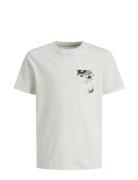 Jjchill Pocket Tee Ss Jnr Tops T-shirts Short-sleeved White Jack & J S