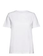 100% Cotton T-Shirt Tops T-shirts & Tops Short-sleeved White Mango