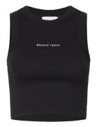 A Heather Singlet Latte Tops T-shirts & Tops Sleeveless Black ABRAND