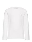 Boys Basic Cn Knit L/S Tops T-shirts Long-sleeved T-shirts White Tommy...