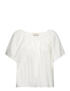 Fqally-Blouse Tops T-shirts & Tops Short-sleeved White FREE/QUENT