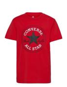 Cnvb Chuck Patch Tee Sport T-shirts Short-sleeved Red Converse