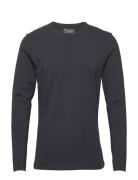 Long Sleeve Slim Tops T-shirts Long-sleeved Navy Bread & Boxers