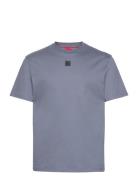 Dalile Designers T-shirts Short-sleeved Blue HUGO
