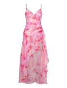 Sorella Printed Midi Dress Lyhyt Mekko Pink Bardot