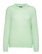 D1. Mohair Solid C-Neck Tops Knitwear Jumpers Green GANT