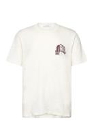 Hotel T-Shirt Tops T-shirts Short-sleeved White Les Deux