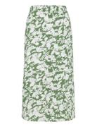 Vmfrej H/W 7/8 Pencil Skirt Wvn Exp Polvipituinen Hame Green Vero Moda