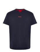 Linked T-Shirt Designers T-shirts Short-sleeved Navy HUGO
