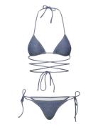 Soft Wrap Bikini Bikinit Blue ROTATE Birger Christensen