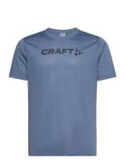 Core Essence Ss Mesh Tee M Sport T-shirts Short-sleeved Blue Craft