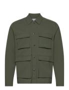 Nylon Overshirt Tops Overshirts Green Resteröds