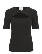 Bustamw Blouse Tops T-shirts & Tops Short-sleeved Black My Essential W...