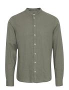 Cfanton 0053 Cc Ls Linen Mix Shirt Tops Shirts Casual Green Casual Fri...