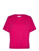 Sila T-Shirt Tops T-shirts & Tops Short-sleeved Pink A-View