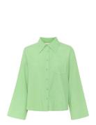 Zeniamw Shirt Tops Shirts Long-sleeved Green My Essential Wardrobe