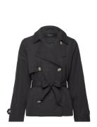 Vmzoa Trenchcoat Noos Trenssi Takki Black Vero Moda