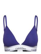 Lightly Lined Triangle Lingerie Bras & Tops Soft Bras Bralette Blue Ca...