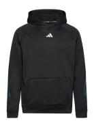 Ti 3S Hoodie Sport Sweat-shirts & Hoodies Hoodies Black Adidas Perform...