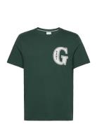G Graphic T-Shirt Tops T-shirts Short-sleeved Green GANT