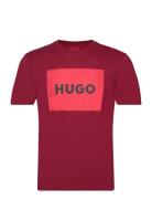 Dulive222 Designers T-shirts Short-sleeved Burgundy HUGO