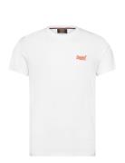 Essential Logo Emb Neon Tee Tops T-shirts Short-sleeved White Superdry