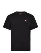 Tjm Reg Badge Tee Ext Tops T-shirts Short-sleeved Black Tommy Jeans