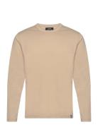 Organic Thor Tee Ls Tops T-shirts Long-sleeved Beige Mads Nørgaard