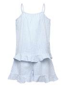 Pajama Camisole Pyjamasetti Pyjama Blue Lindex